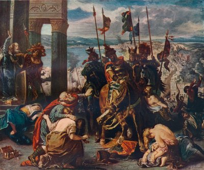 A entrada dos cruzados em Constantinopla, 1840, 1911 de Ferdinand Victor Eugene Delacroix