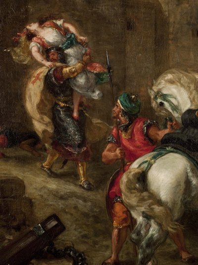 O Estupro de Rebecca de Ferdinand Victor Eugene Delacroix