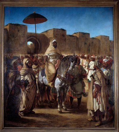 O Sultão de Marrocos Muley Abd Err Rahman de Ferdinand Victor Eugene Delacroix