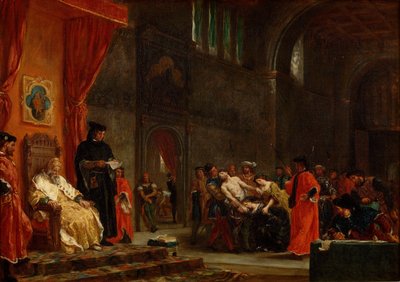 Os dois Foscari, 1855 de Ferdinand Victor Eugene Delacroix
