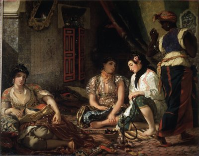 As mulheres de Argel no seu apartamento de Ferdinand Victor Eugene Delacroix