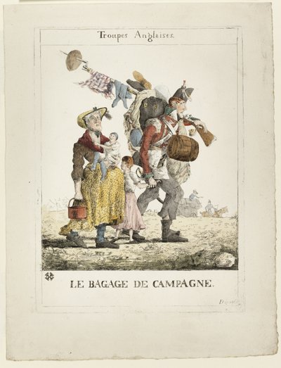 Tropas inglesas: bagagem de campo de Ferdinand Victor Eugene Delacroix