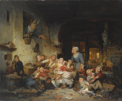 A Escola da Vila de Ferdinand de Braekeleer the Elder