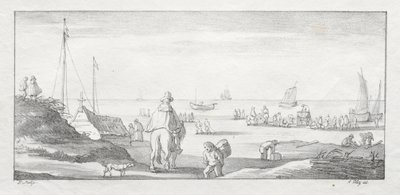 Ao longo de uma costa holandesa, 1811-1816. de Ferdinand the Elder Piloty