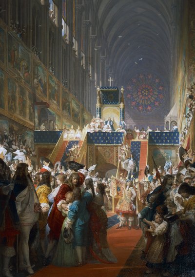 Luís XIV da França recebe representantes das classes sociais em Paris de Ferdinand the Elder Piloty