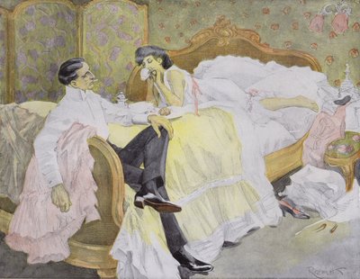 Terça-feira de Carnaval (cor litho) de Ferdinand von Reznicek