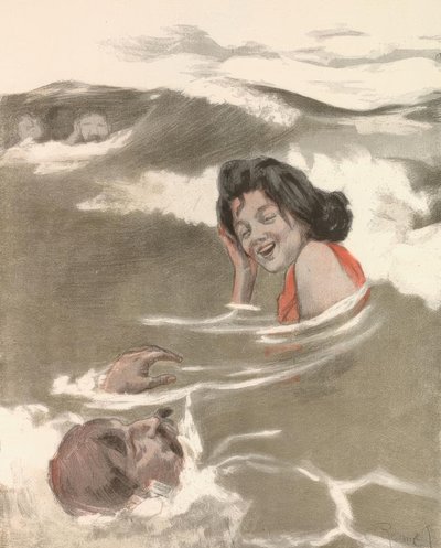 No Jogo das Ondas - Senhorita Graciosa, o oceano fica Ih de Ferdinand von Reznicek