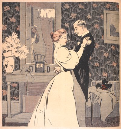 Subscrição de "Uma noite de núpcias". Um casal casado. de Ferdinand von Reznicek