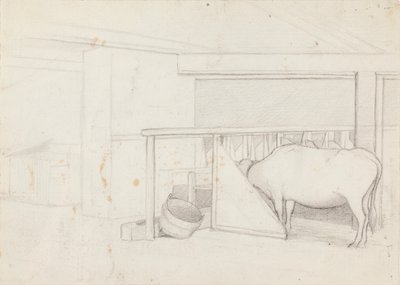 Um bezerro numa árvore fendida de Ferdinand von Wright