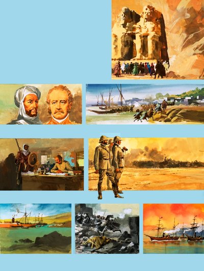 General Charles Gordon de Cartum (guache sobre papel) de Ferdinando Tacconi