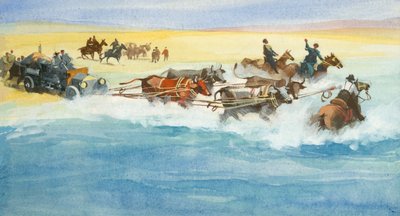 Corrida de dez mil milhas (guache sobre papel) de Ferdinando Tacconi