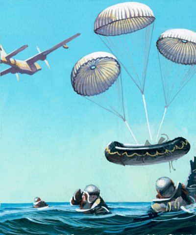 A história do para-quedas: Paraquedistas do futuro de Ferdinando Tacconi