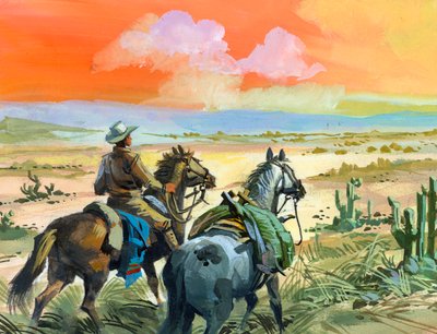 Tschiffely no deserto de Santiago de Estero de Ferdinando Tacconi