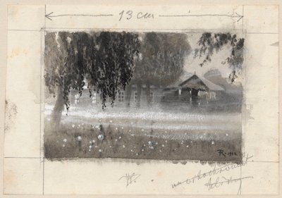 «Borejkowszczyzna ao amanhecer» — ilustração para o artigo de J. Obst de Ferdynand Ruszczyc