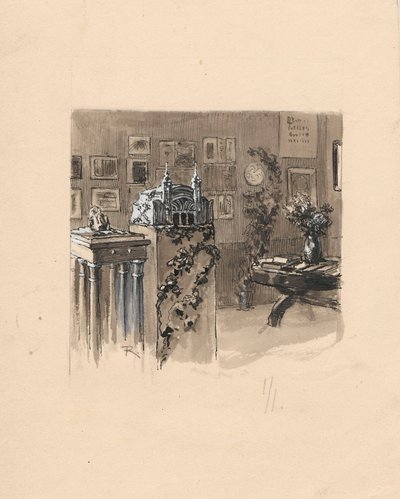 Secção de artes aplicadas na exposição em Minsk de Ferdynand Ruszczyc