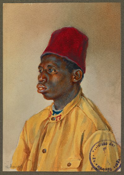 Madion - Diouf , soldado senegalês, Gustrow de Fernand Barbier