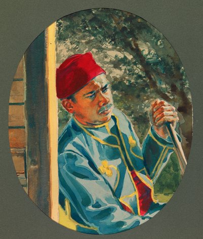 Pimero, escaramuçador argelino, Gustrow de Fernand Barbier