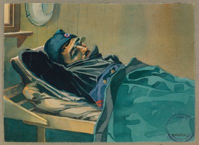 Retrato de Brossard de regresso a casa, Gustrow de Fernand Barbier