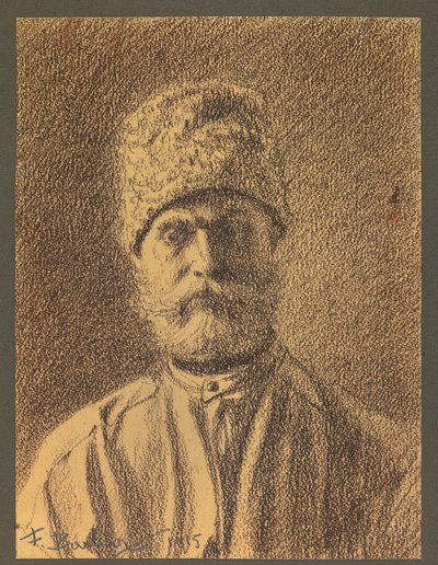 Retrato de um prisioneiro russo de Fernand Barbier