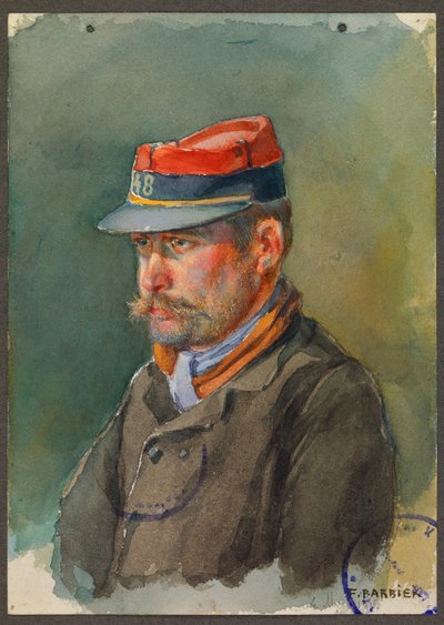 Sargento Lecacheux do 48º Batalhão Territorial, Gustrow de Fernand Barbier