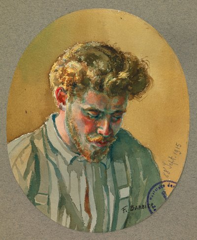 prisioneiro Delaborde, um amigo do campo de Gustrow de Fernand Barbier