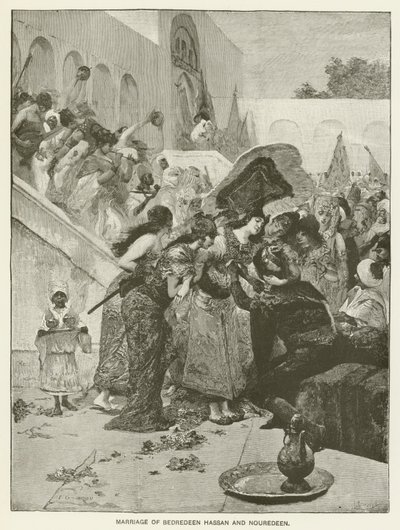 Casamento de Bedredeen Hassan e Nouredeen de Fernand Cormon