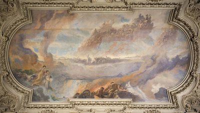 A Revolução Francesa (teto central), entre 1906 e 1911 (óleo sobre tela) de Fernand Cormon