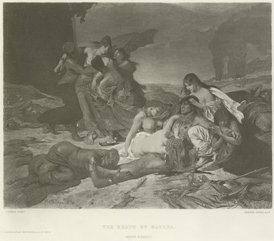 A morte de Havana (gravura) de Fernand Cormon
