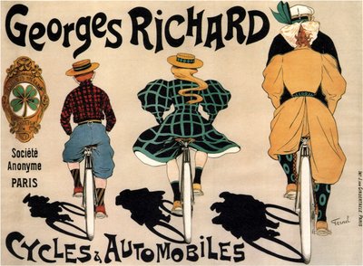 Ciclos e carros Georges Richard, 1896 de Fernand Fernel