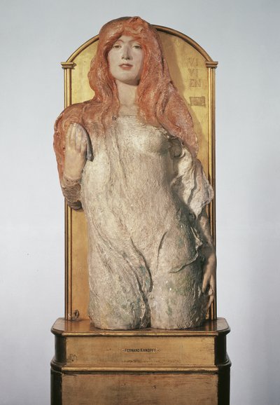 Meia figura de uma ninfa ("Vivien") de Fernand Khnopff