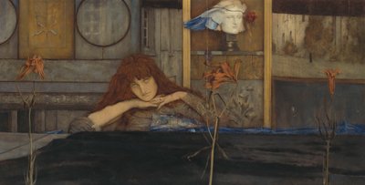 Tranco minha porta em mim mesma, 1891. de Fernand Khnopff