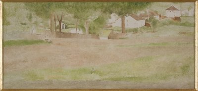 Paisagem com ponte em Fosset de Fernand Khnopff