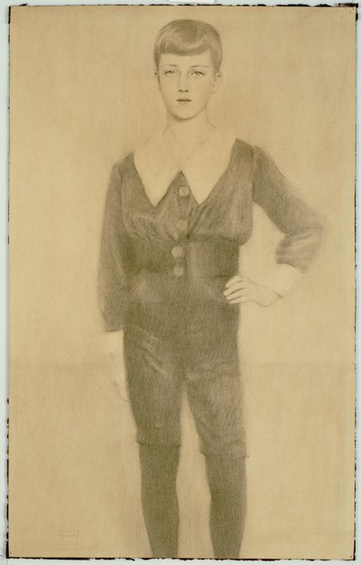 Príncipe Leopoldo da Bélgica, Duque de Brabante, 1913 de Fernand Khnopff