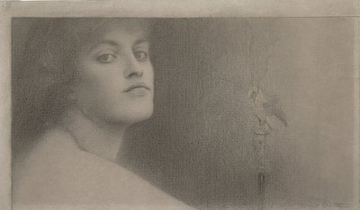 Estudo para lOffrande A Oferta, 1891 de Fernand Khnopff