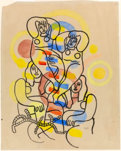 acrobatas de Fernand Leger