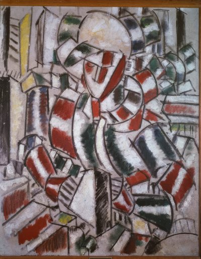 Mulher de vermelho e verde de Fernand Leger