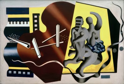 Composição com duas bailarinas de Fernand Leger