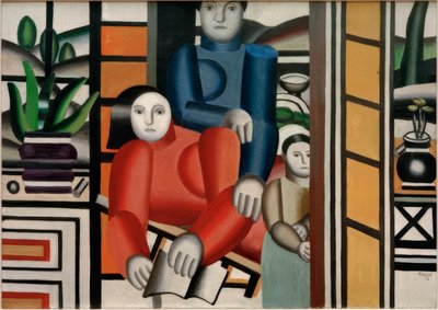 Pessoas no jardim de Fernand Leger