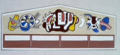 Estudo para o French Line Pier de Fernand Leger