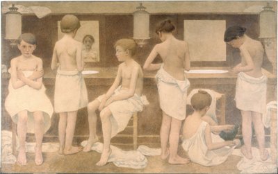 Les Petites Figurantes, entre 1911 e 1913 (óleo sobre tela) de Fernand Pelez