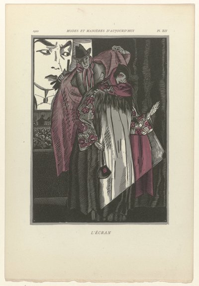 Modas e maneiras de hoje, 1922, Pl. 12: A tela de Fernand Siméon