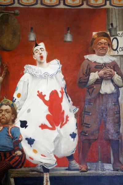 Os acrobatas, detalhe, 1888 de Fernand de Cordova Pelez