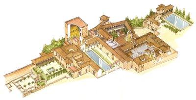 Alhambra, Granada, Espanha. Palácios reais de Fernando Aznar Cenamor