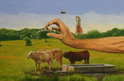 Natureza morta com vacas de Fernando Aznar Cenamor