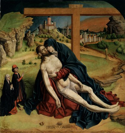 Pietà, 1465-1470 de Fernando Gallego