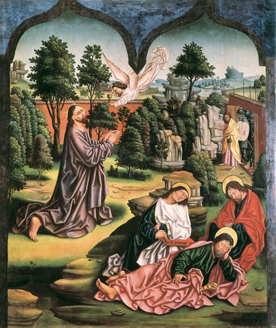 Oração no Jardim das Oliveiras, pintura de Fernando Gallego de Fernando Gallego