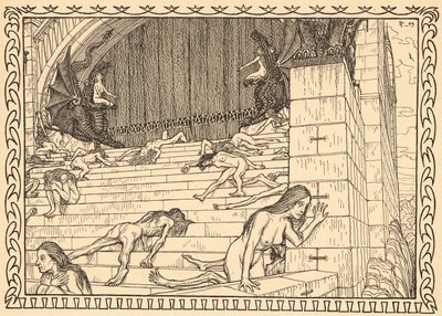 Vor dem Tempel der Tat, Plate 7, do portfolio 