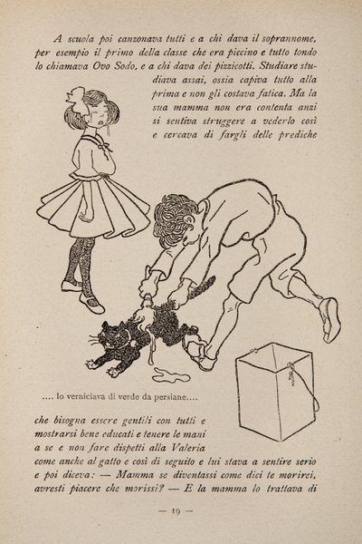 Ilustração de um livro infantil, c.1920-30 de Filiberto Scarpelli