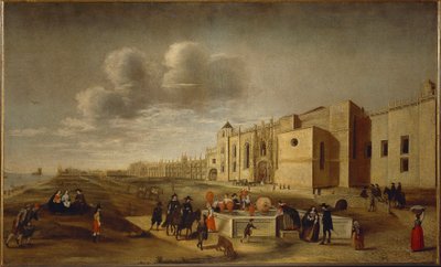 Vista panorâmica do Mosteiro dos Jerónimos e Praça de Belém, Lisboa de Filipe Lobo