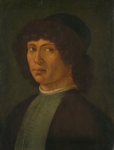 Retrato de um Jovem de Filippino Lippi (manner of)